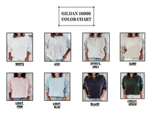 Load image into Gallery viewer, Sunday football is my favorite season crewneck sweatshirt