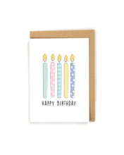 Load image into Gallery viewer, Generic and simple birthday candle card