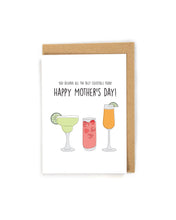 Load image into Gallery viewer, Cute Cocktail Alcohol Mother's Day Card