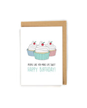 Load image into Gallery viewer, Sweet Cupcake Birthday Card