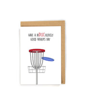 Load image into Gallery viewer, Pun Disc Golf Father's Day Card
