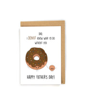 Load image into Gallery viewer, Cute Donut Father's Day Card from kids