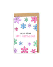 Load image into Gallery viewer, Cute Flower Valentine's Day Card