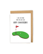 Load image into Gallery viewer, Golf Anniversary Card for Spouse