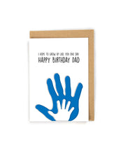 Load image into Gallery viewer, Sweet Birthday Card for Dad from kids