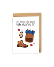 Load image into Gallery viewer, Hiking Valentine's Day Card