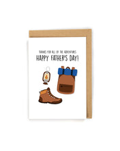 Load image into Gallery viewer, Cute Hiking/Camping Father's Day Card