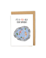 Load image into Gallery viewer, Cute Koi Fish Birthday Card