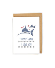 Load image into Gallery viewer, Mama Shark Mother's Day Card from Kid(s)