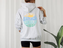 Load image into Gallery viewer, Trendy beach waves quote oversized hoodie sweatshirt