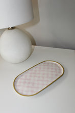 Load image into Gallery viewer, Cute Pink Gingham Trinket Dish
