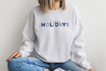 Load image into Gallery viewer, Simple happy holidays crewneck sweatshirt