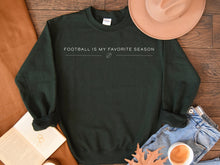 Load image into Gallery viewer, Sunday football is my favorite season crewneck sweatshirt