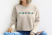 Load image into Gallery viewer, Simple merry christmas crewneck sweatshirt