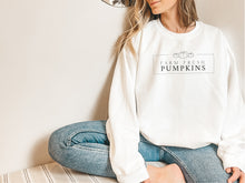 Load image into Gallery viewer, Cute trendy fall pumpkin crewneck sweatshirt