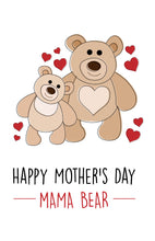 Load image into Gallery viewer, Mother's Day Bear Card