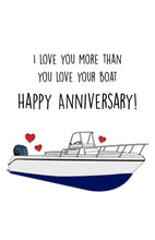Load image into Gallery viewer, Boat Anniversary Card for Spouse