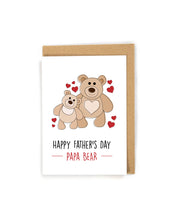 Load image into Gallery viewer, Cute Teddy Bear Father's Day Card