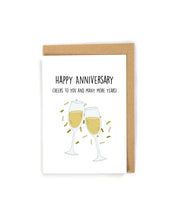 Load image into Gallery viewer, Cheers Anniversary Card for Spouse