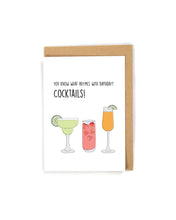 Load image into Gallery viewer, Funny Cocktail Birthday Card