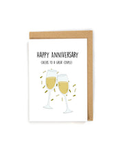 Load image into Gallery viewer, Cheers Anniversary Card