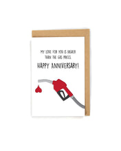 Load image into Gallery viewer, Funny Gas Price Anniversary for him/her