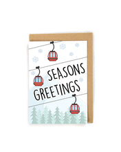 Load image into Gallery viewer, Happy Holiday Skiing Card