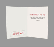 Load image into Gallery viewer, Trendy Wordle Father's Day Card