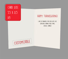 Load image into Gallery viewer, Cute and simple leaf thanksgiving holiday card