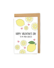 Load image into Gallery viewer, Cute Pun Lemonade Valentine's Day Card for her/him