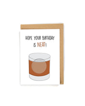 Load image into Gallery viewer, Cute Alcohol Birthday card with Whiskey, Bourbon, Scotch