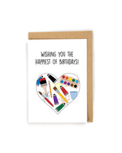 Load image into Gallery viewer, Painter Birthday Card