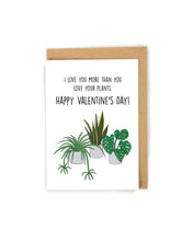 Load image into Gallery viewer, Plant Valentine's Day card for him/her