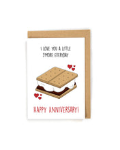 Load image into Gallery viewer, Smores Anniversary Card for Spouse