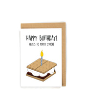 Load image into Gallery viewer, Cute Pun S&#39;mores Birthday Card
