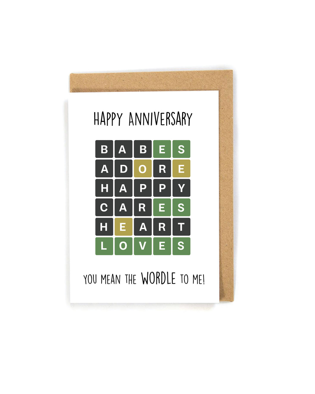 Wordle Anniversary Card for Spouse
