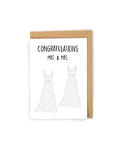 Load image into Gallery viewer, Tux and Dress Wedding card