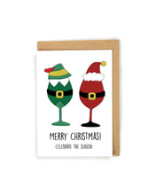 Load image into Gallery viewer, Christmas Card Wine Lover