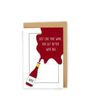 Load image into Gallery viewer, Funny Red Wine Lover Birthday Card
