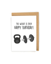 Load image into Gallery viewer, Cute and funny workout birthday card for him/her