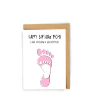 Load image into Gallery viewer, Sweet Birthday Card for Mom from kids