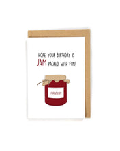 Load image into Gallery viewer, Cute Pun Jam Birthday Card