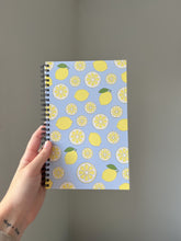 Load image into Gallery viewer, Lemon Lined Spiral Notebook