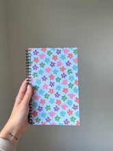 Load image into Gallery viewer, Floral Lined Spiral Notebook