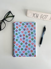 Load image into Gallery viewer, Floral Lined Spiral Notebook
