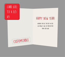 Load image into Gallery viewer, Faceless Happy New Year Card