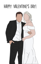 Load image into Gallery viewer, Custom faceless Portrait Valentine's Day Card