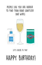 Load image into Gallery viewer, Champagne Birthday Card