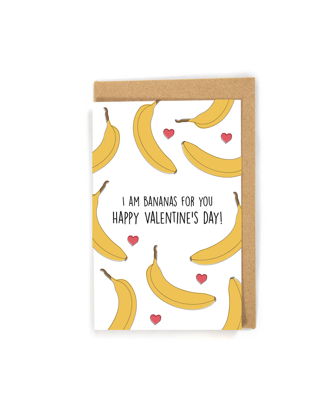 Cute Banana Valentine's Day card