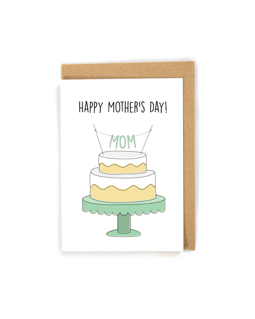 Happy Mother's Day Card Cake